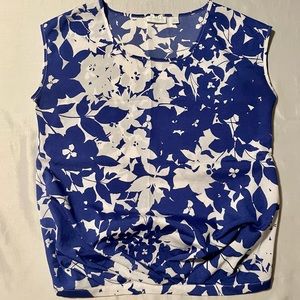 Sleeveless Top with Banded Waist